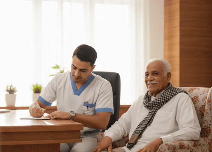 رعاية مسنين في المنزل